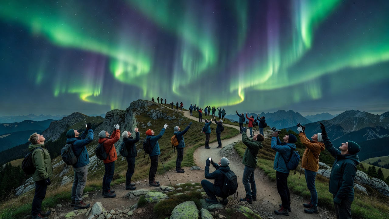 Aurora Sightings Draw Crowds to Bavarian Highlands